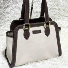 J &M DAVIDSON ハンドバッグ トートバッグ ブラウン A4収納可❣️のサムネイル