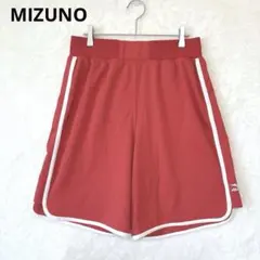 MIZUNO ミズノ／ショートパンツ XL ウエストゴム スポーツ レッド 赤
