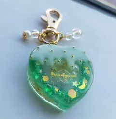 №270 クマさん×クリームソーダ レジンヘアゴム シェイカー