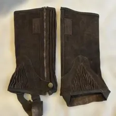 【メルカリ便】乗馬用チャップス　 ダークブラウン　スェード　サイズXS