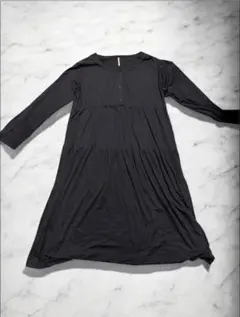 【美品】マタニティワンピース　黒　M〜L 犬印本舗