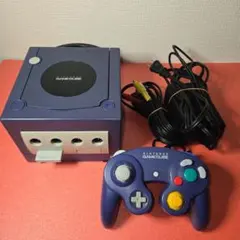 【訳あり・ジャンク】　ゲームキューブ本体　バイオレット　セット　GAMECUBE