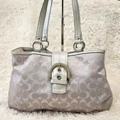 希少コーチ トートバッグ ショルダーバッグ シグネチャー ソーホー キャンバス