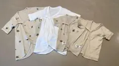 【美品】プッパプーポ コンビ肌着・短肌着 50-60 4枚セット