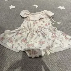 花柄フリルベビー水着（女の子）　プティマイン