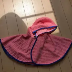 コディーコービー ケープ　マント　ポンチョ ピンク✖️青　サイズS