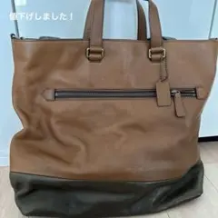 コーチ製　牛本革　2ウエイトートバッグ