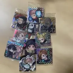 呪術廻戦ウエハースシール10枚セットまとめ売り。