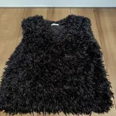 シャギー ベスト