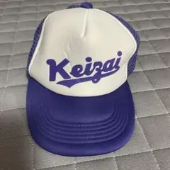 Keizai (千葉経済)ロゴ メッシュキャップ パープル