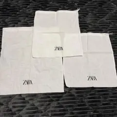 ZARA 布製ショップ袋 3枚セット　巾着