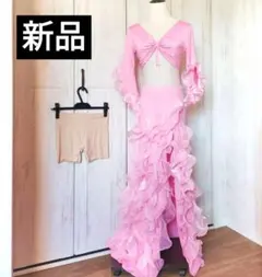 ★新品★ベリーダンス衣装レッスン着ウェア練習着セット　トップス　スカート