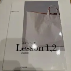 型紙付き 革のバッグ Lesson 1,2 江面旨美 実物大パターンつき