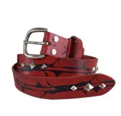 Jaded London スタッズベルト レッド スネーク柄 - メルカリ