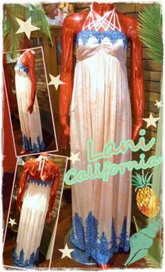 新品　Lani　ラニ　マキシワンピース　リゾート ホルターネック　Ｌ