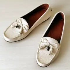 美品✨️コーチ　チャーム　タッセルローファー　ドライビングシューズ　22.5