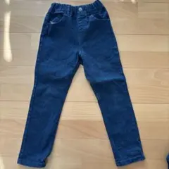 裏起毛　デニム長ズボン ウエストゴム