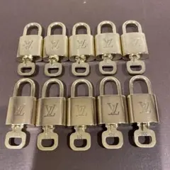 L00125　 ルイヴィトン　パドロック　10セット　カデナ　南京錠　鍵