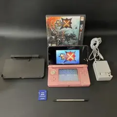 【動作確認済/充電台/SDカード付】Nintendo 3DS ピンク　任天堂