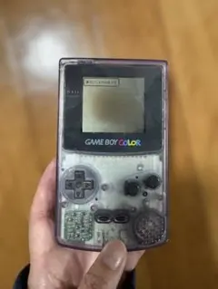 ゲームボーイカラー　クリアパープル　本体　ジャンク品