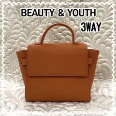 ☆美品☆【beauty & youth】ショルダーバッグ レザー 3WAYのサムネイル