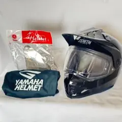 ヤマハヘルメットYX-6 ブラック Lサイズ クリア＆ミラーシールド付のサムネイル