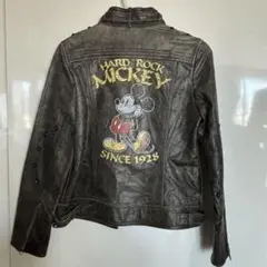 ミッキーマウス レザーライダースジャケット