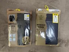 ワークマン　メリノウール100長袖クルーネック　Lサイズ2枚セット