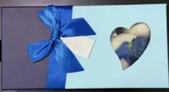 シャボンフラワー　青いバラとクマのぬいぐるみ ギフトボックス