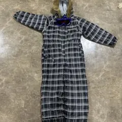 RARUBALL チェック柄スキーウェア ゴーグル付き