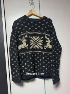 Vintage J Crew HANDKNIT ハンドニット　Mのサムネイル