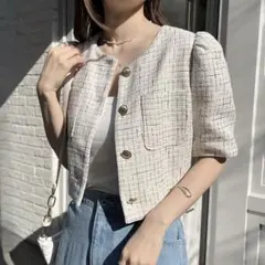 one after another NICE CLAUP ショートジャケット