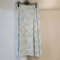 ヒューマンウーマン　花柄 ロングスカート フレア ウエストゴムのサムネイル