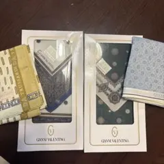 GIANNI VALENTINO TRUSSARD GUESS ハンカチ4枚