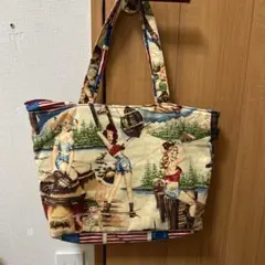 最終お値下げ　ピンアップデザイン トートバッグ