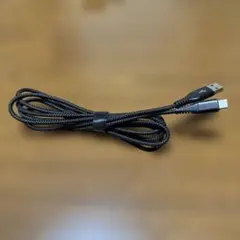USB-A to USB-C ケーブル 1.5m ブラック　強化型ケーブル