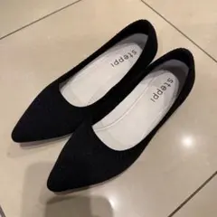 【ほぼ新品】steppi グリッター ポインテッド パンプス 24㎝
