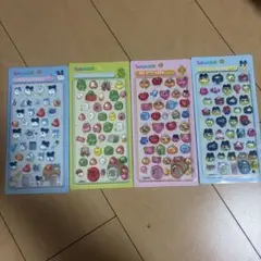 ぷっくりシール　立体シール　たまごっち　3Dステッカー　4枚セット