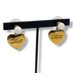 Dior ハート Dロゴ ラインストーン ピアス アクセサリー - メルカリ