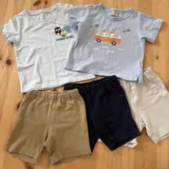 プティマインT90/ユニクロT100＆無印ハーフパンツ80_3枚 セット