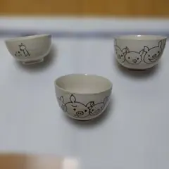 LuckyPig 陶器 食器　大2、小1