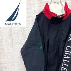 HB123《人気》ノーティカ　ナイロンジャケット　セーリングジャケット　刺繍ロゴ