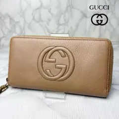 01 美品 GUCCI SOHO ソーホー 長財布 ラウンドファスナー em3のサムネイル