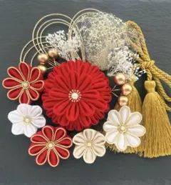 No.53　つまみ細工　髪飾り