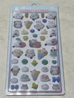海外公式　フロッキーステッカー かわいいキャラクター　シマエナガ