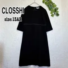 CLOSSHI ブラックフォーマルワンピース リボン 大きめ 13AR
