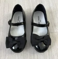 ptite main リボン付きフォーマルシューズ　18センチ