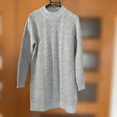 Beams heart グレー　ニットワンピース チュニック