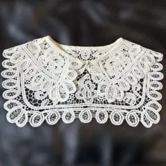 つけ襟　レース　アイボリー
