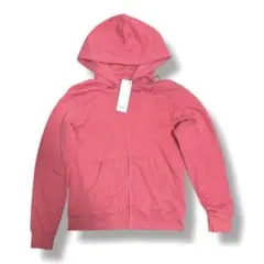 新品 00s oldUNIQLOピンクジップパーカー 古着 y2k s